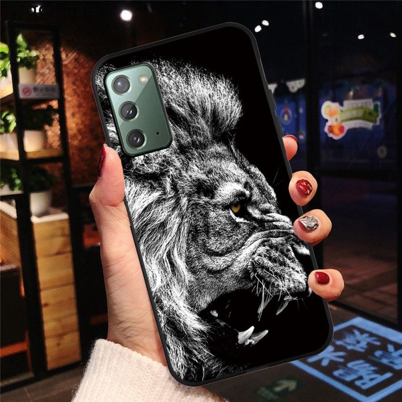 Hoesje Samsung Galaxy Note 20 Woeste Leeuw