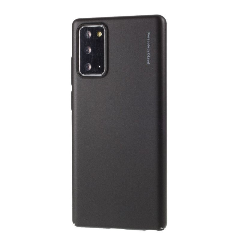 Hoesje voor Samsung Galaxy Note 20 Donkerrood Zwart Ridderreeks X-Niveau