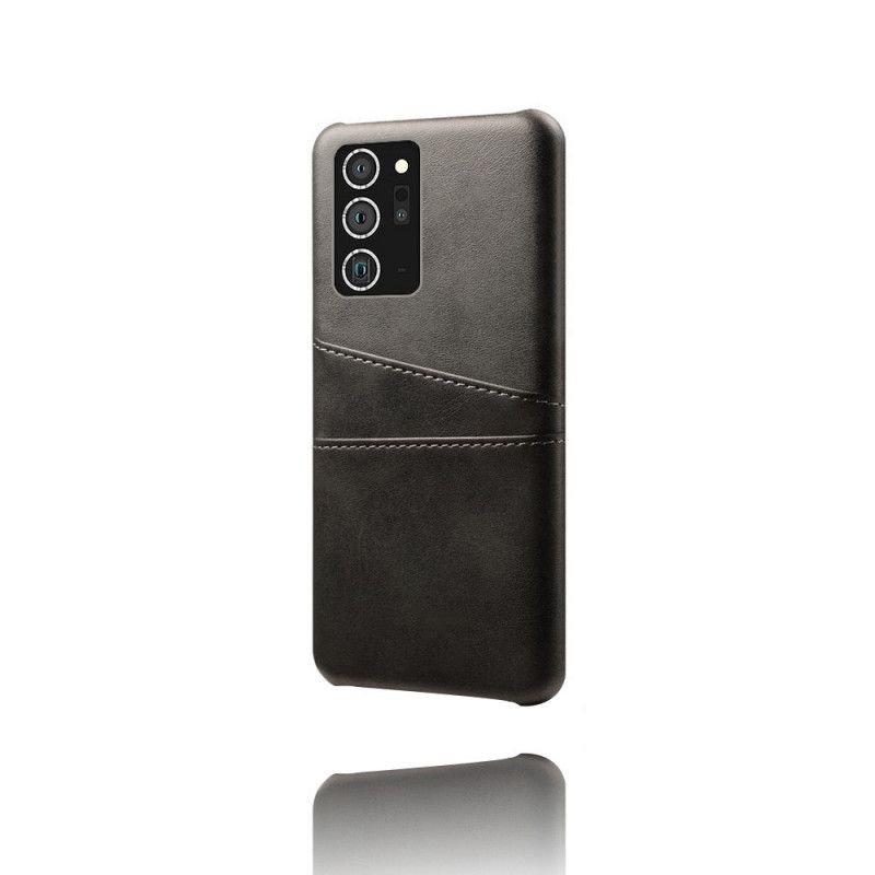 Hoesje voor Samsung Galaxy Note 20 Grijs Zwart Kaarthouder