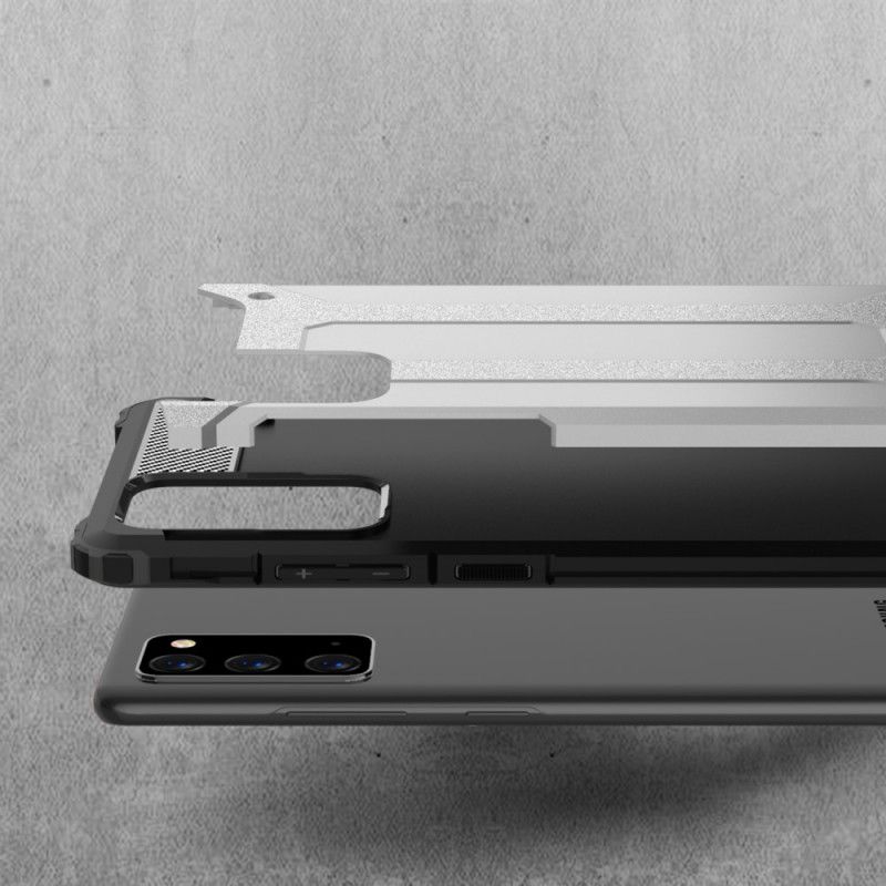 Hoesje voor Samsung Galaxy Note 20 Rood Zwart Overlevende