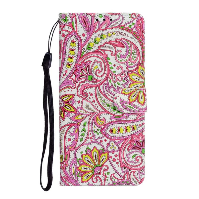 Leren Hoesje Samsung Galaxy Note 20 Bloemenpatronen