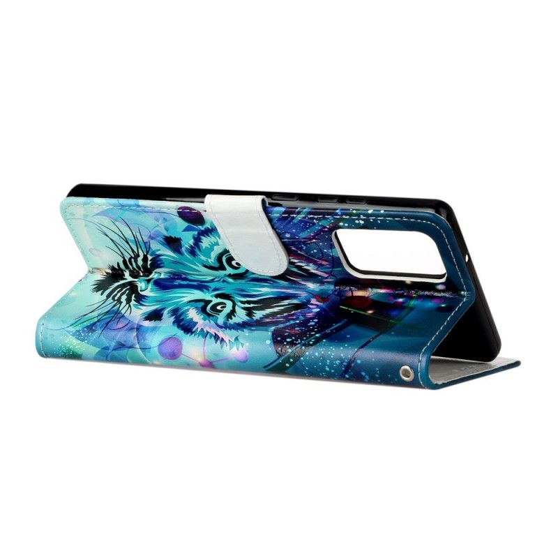 Leren Hoesje Samsung Galaxy Note 20 Koning Tijger