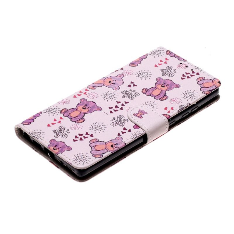 Leren Hoesje voor Samsung Galaxy Note 20 Alleen Beren
