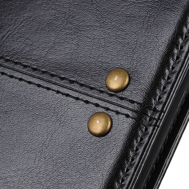 Bescherming Hoesje Huawei P Smart Z Groen Zwart Antiek Leereffect