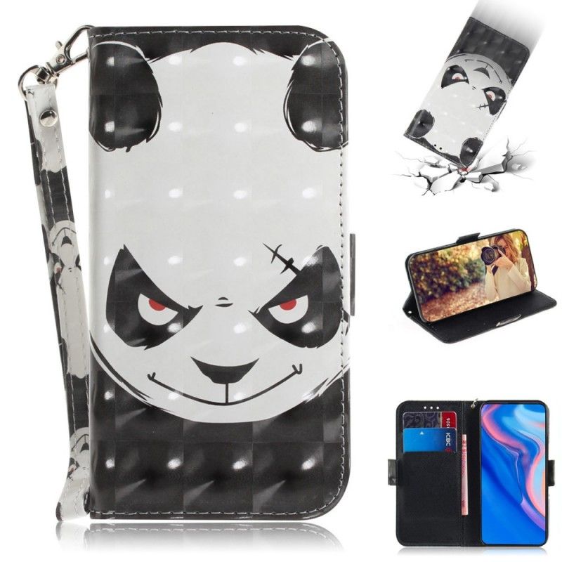 Bescherming Hoesje Huawei P Smart Z Telefoonhoesje Boze Panda Met String