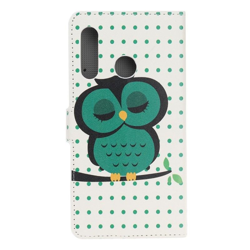 Leren Hoesje voor Huawei P Smart Z Slapende Uil