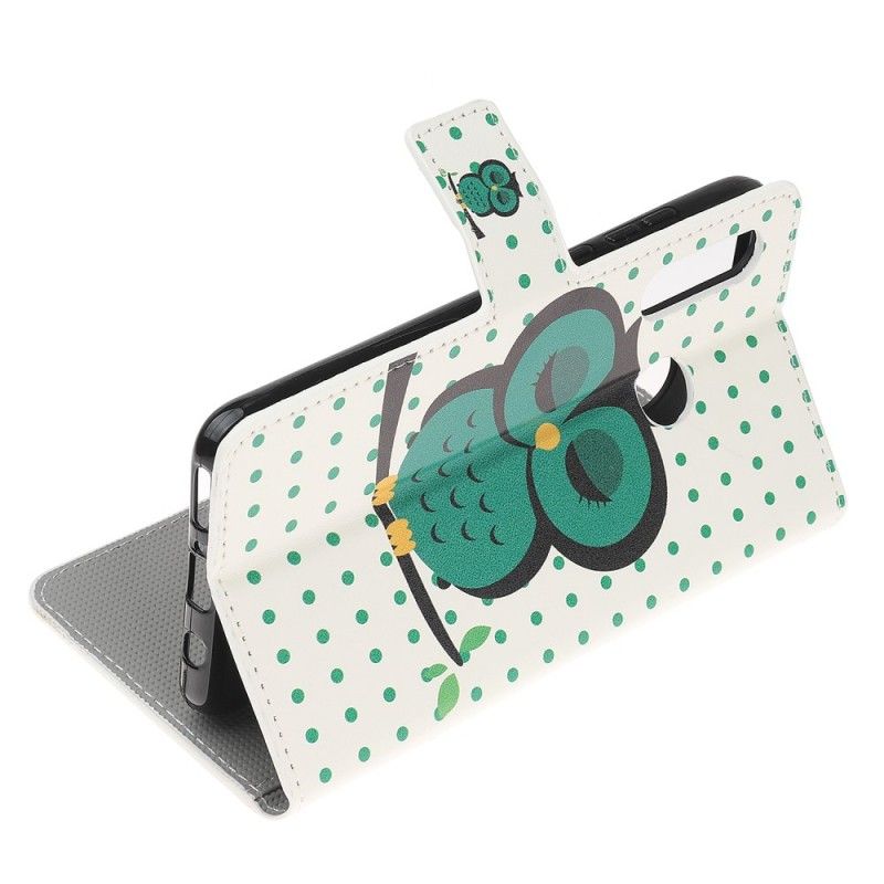 Leren Hoesje voor Huawei P Smart Z Slapende Uil