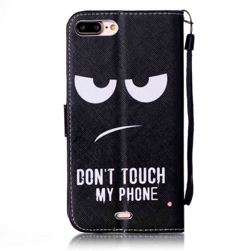 Bescherming Hoesje iPhone 7 Plus / 8 Plus Telefoonhoesje Raak Mijn Telefoon Niet Aan