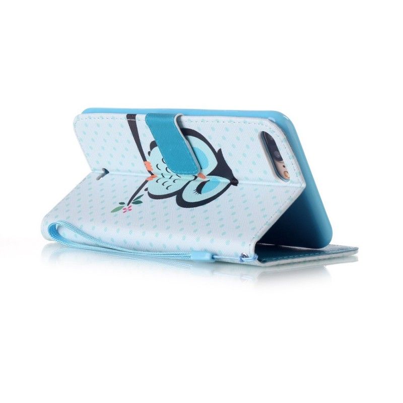 Bescherming Hoesje iPhone 7 Plus / 8 Plus Telefoonhoesje Slapende Uil
