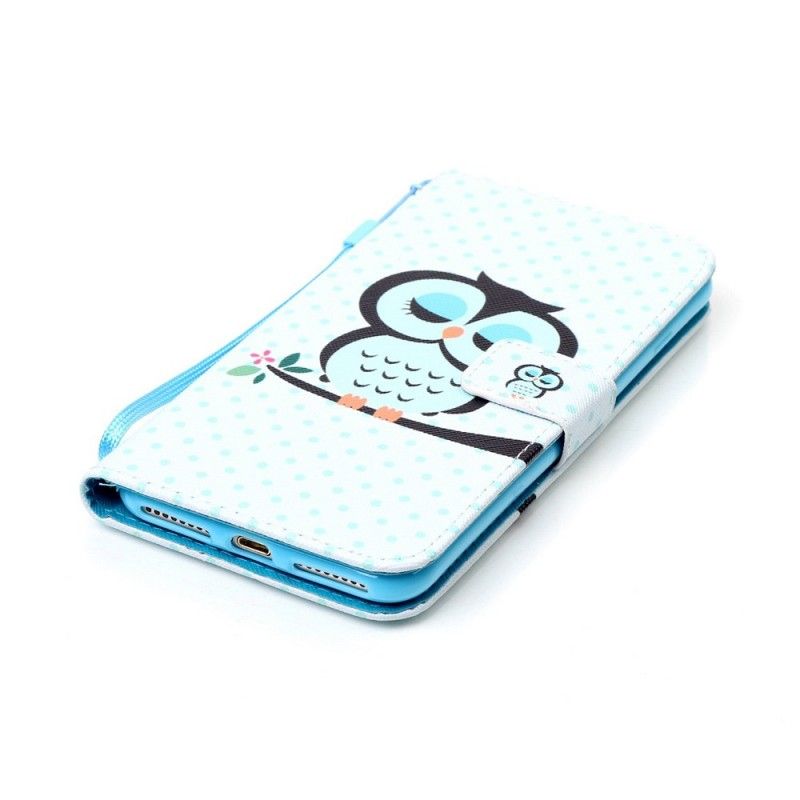 Bescherming Hoesje iPhone 7 Plus / 8 Plus Telefoonhoesje Slapende Uil