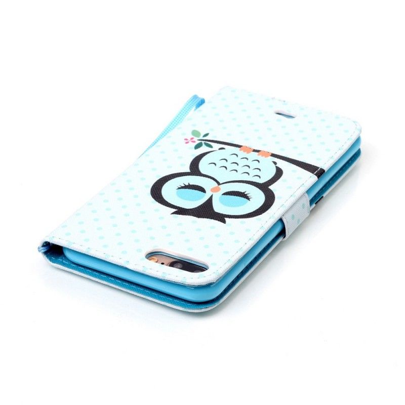 Bescherming Hoesje iPhone 7 Plus / 8 Plus Telefoonhoesje Slapende Uil