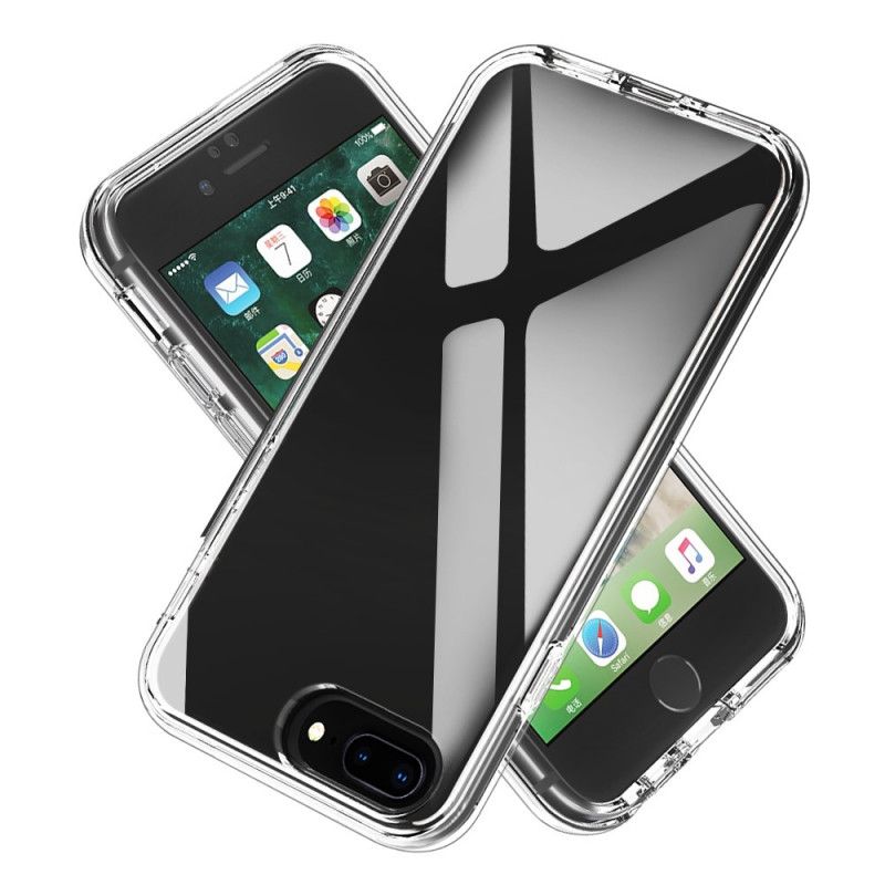 Case Hoesje iPhone 7 Plus / 8 Plus Telefoonhoesje Transparant Hybride Ontwerp