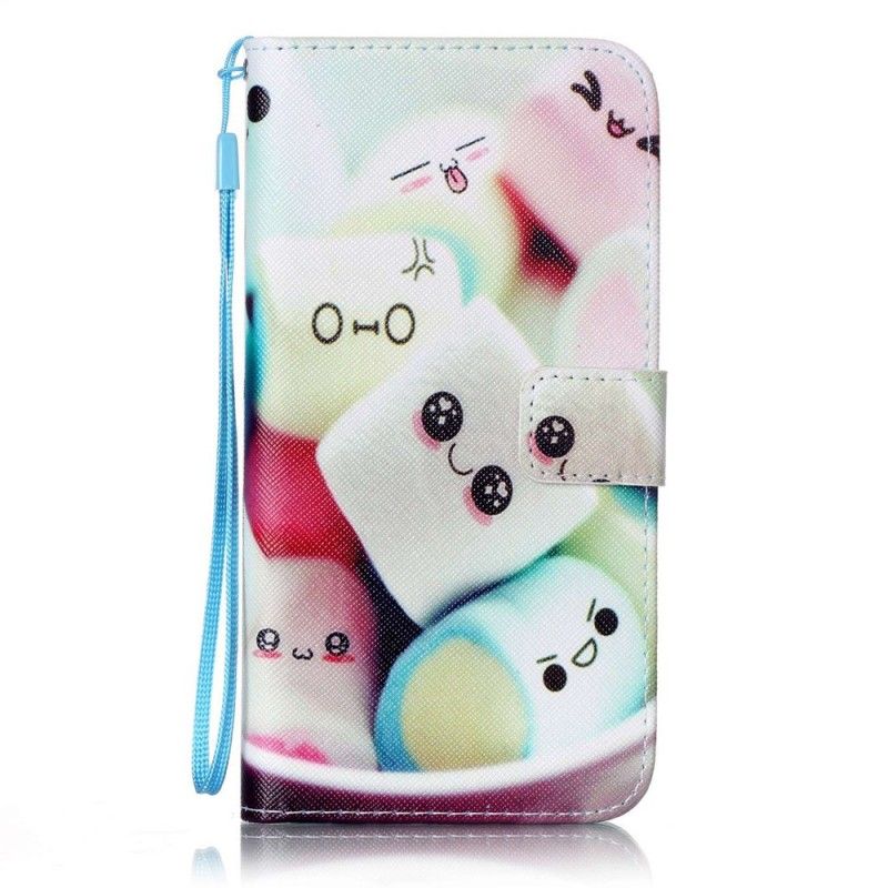 Flip Case Leren iPhone 7 Plus / 8 Plus Marshmallows