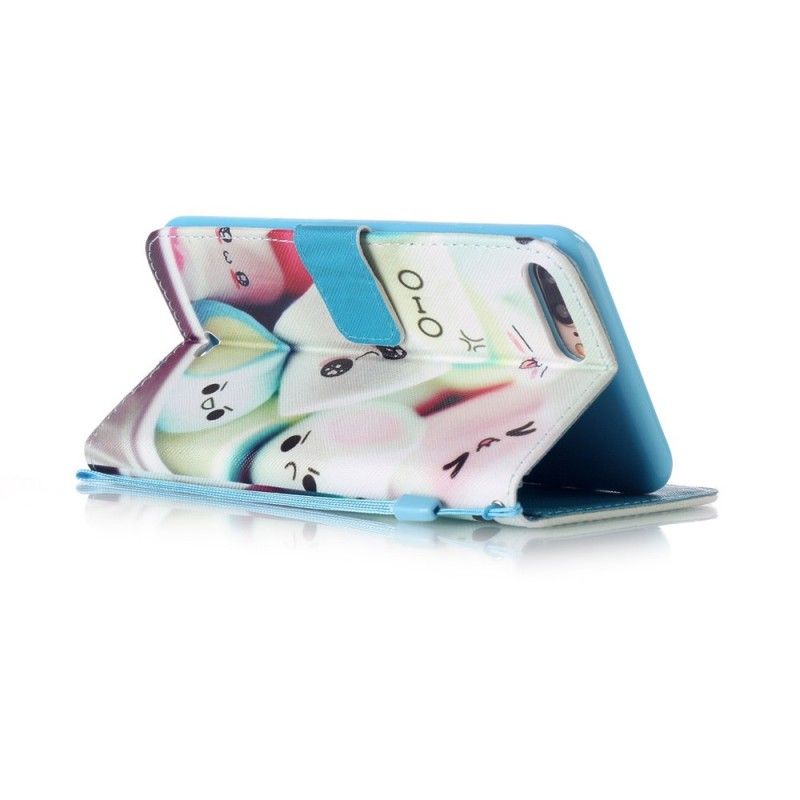 Flip Case Leren iPhone 7 Plus / 8 Plus Marshmallows