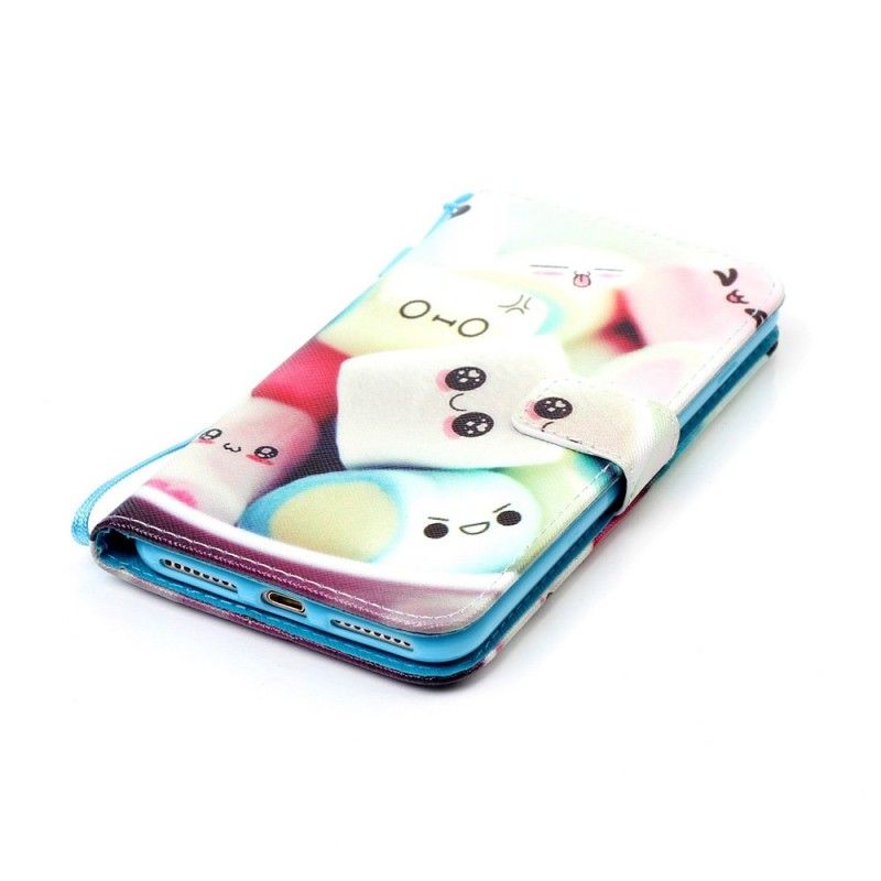 Flip Case Leren iPhone 7 Plus / 8 Plus Marshmallows