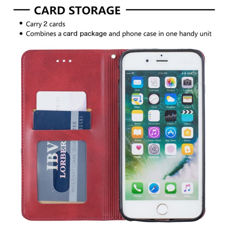 Folio-hoesje iPhone 7 Plus / 8 Plus Grijs Zwart Telefoonhoesje Kunstenaarsstijl