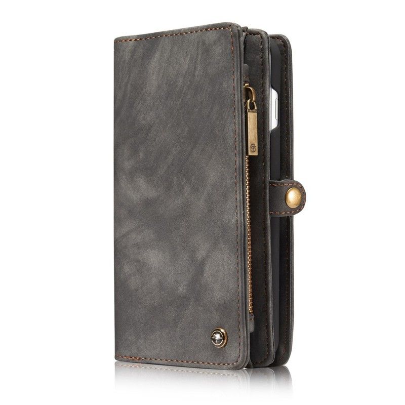 Folio-hoesje iPhone 7 Plus / 8 Plus Rood Grijs Portemonnee