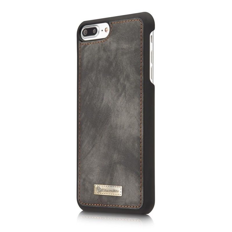 Folio-hoesje iPhone 7 Plus / 8 Plus Rood Grijs Portemonnee