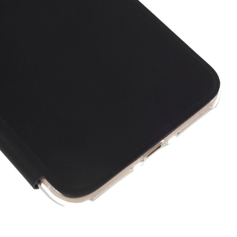 Folio-hoesje voor iPhone 7 Plus / 8 Plus Zwart Spiegel- En Leereffect
