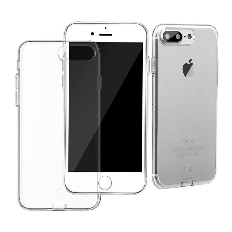 Hoesje iPhone 7 Plus / 8 Plus Transparant Baseus Eenvoudige Serie