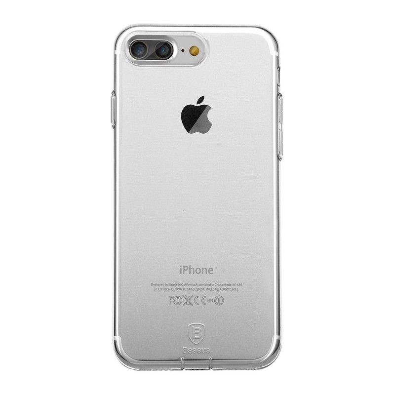 Hoesje iPhone 7 Plus / 8 Plus Transparant Baseus Eenvoudige Serie
