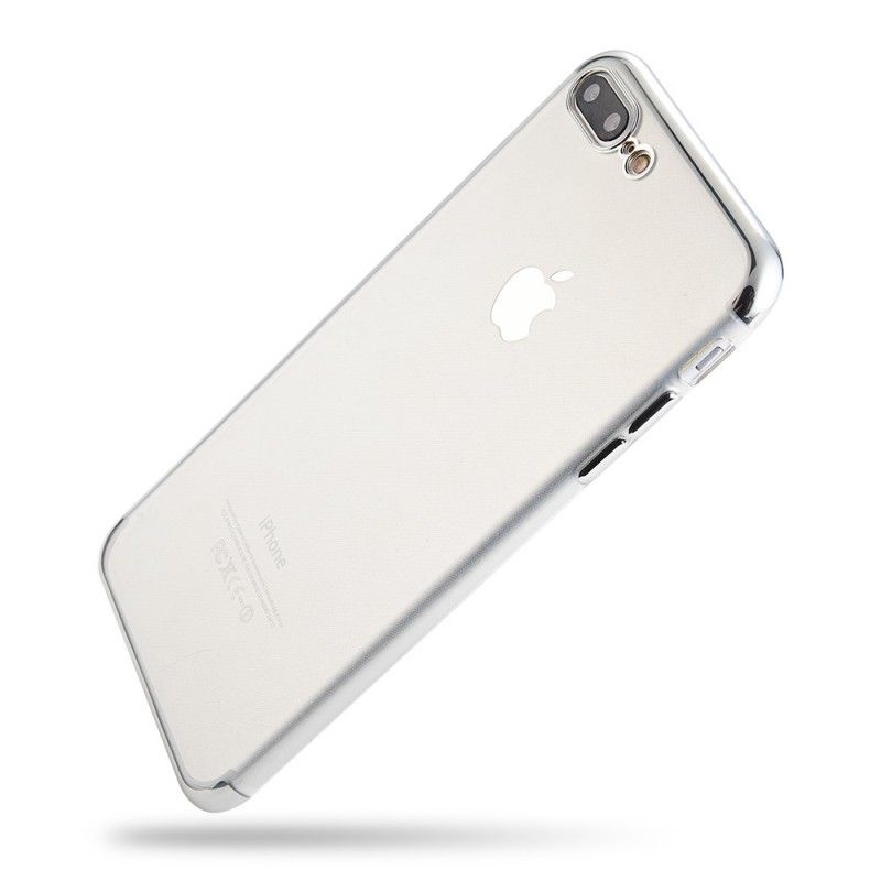 Hoesje iPhone 7 Plus / 8 Plus Zilver Grijs Sulada Kristal