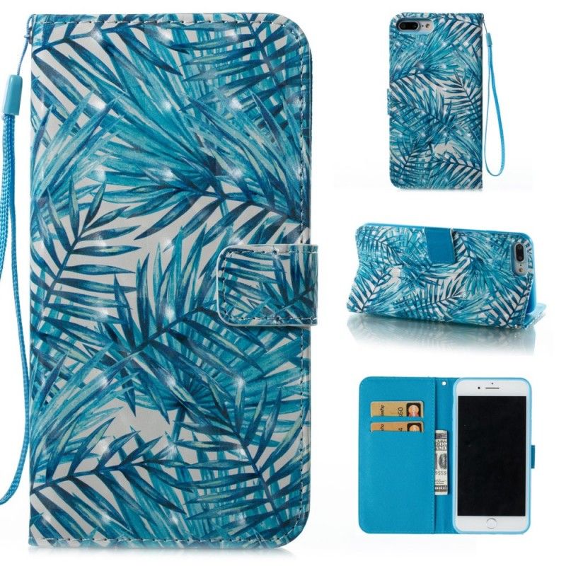 Leren Hoesje iPhone 7 Plus / 8 Plus Bladeren