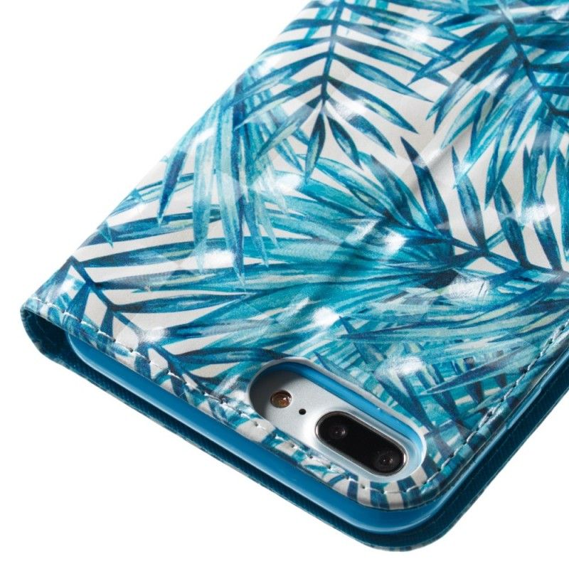 Leren Hoesje iPhone 7 Plus / 8 Plus Bladeren