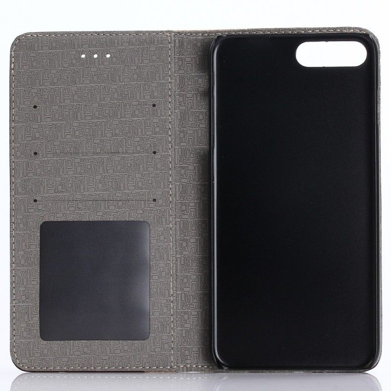 Leren Hoesje iPhone 7 Plus / 8 Plus Bruin Tweekleurig Houtdessin