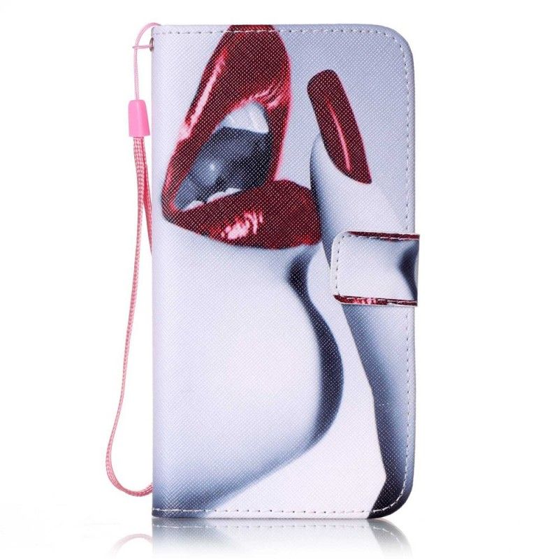 Leren Hoesje voor iPhone 7 Plus / 8 Plus Glamour