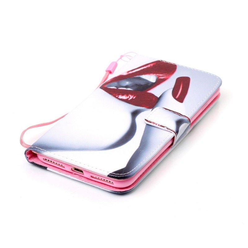 Leren Hoesje voor iPhone 7 Plus / 8 Plus Glamour