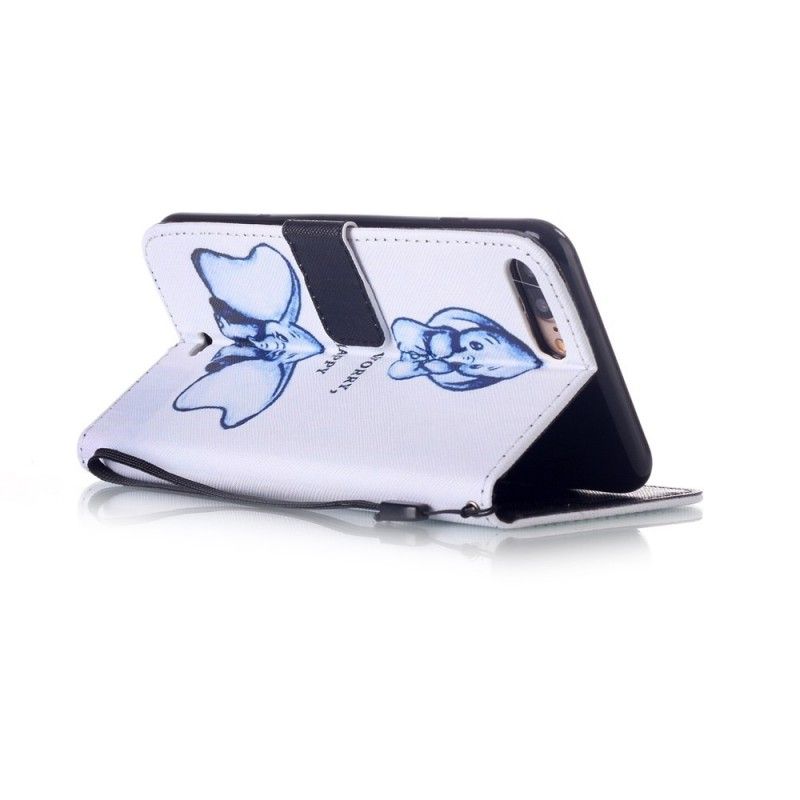 Leren Hoesje voor iPhone 7 Plus / 8 Plus Maak Je Geen Zorgen