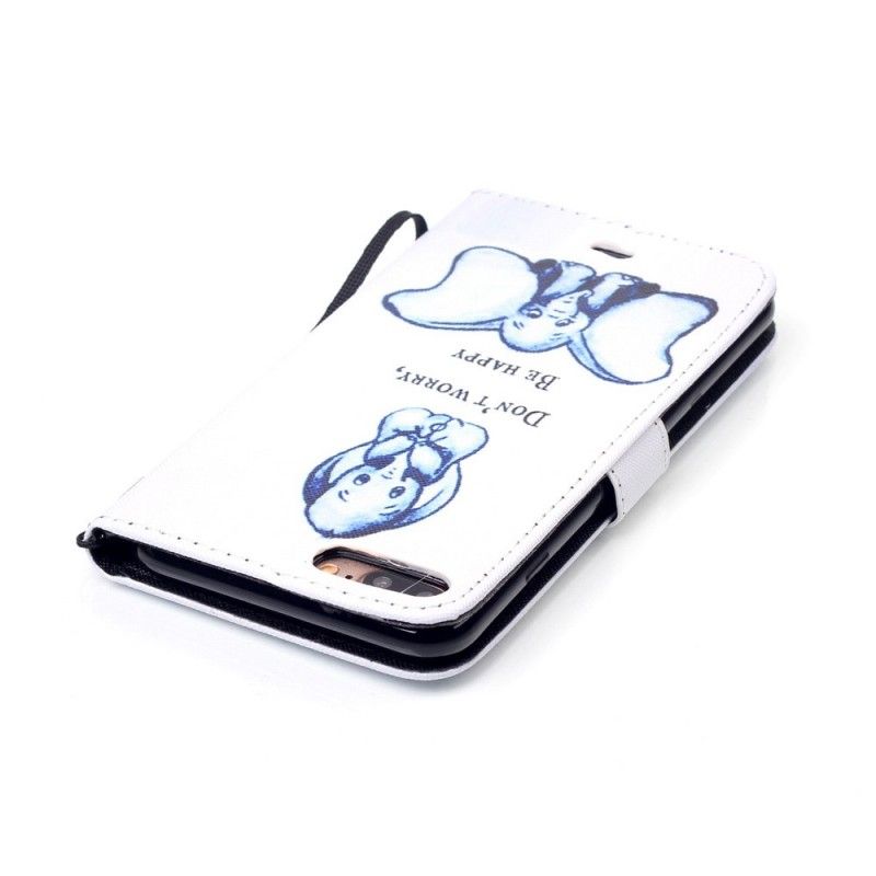 Leren Hoesje voor iPhone 7 Plus / 8 Plus Maak Je Geen Zorgen