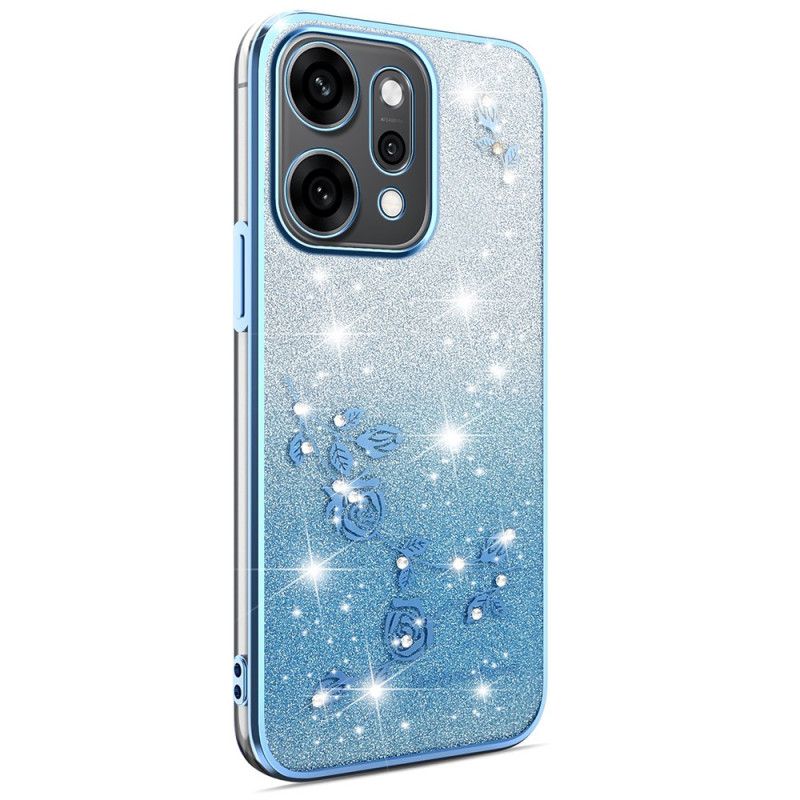 Case Hoesje Oppo Reno 14 Pro 5g Telefoonhoesje Bloemen En Strass-steentjes