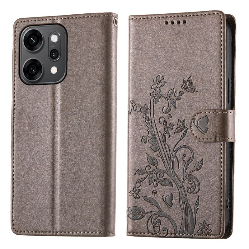 Folio-hoesje Oppo Reno 14 Pro 5g Telefoonhoesje Bloemenpatroon