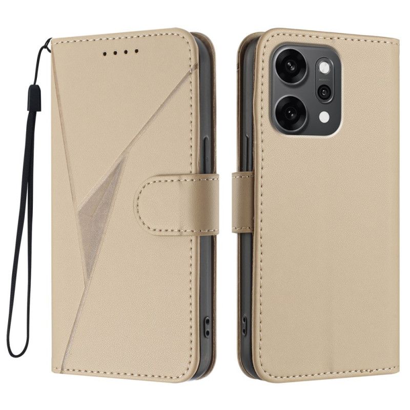 Folio-hoesje Oppo Reno 14 Pro 5g Telefoonhoesje Driehoekig Patroon