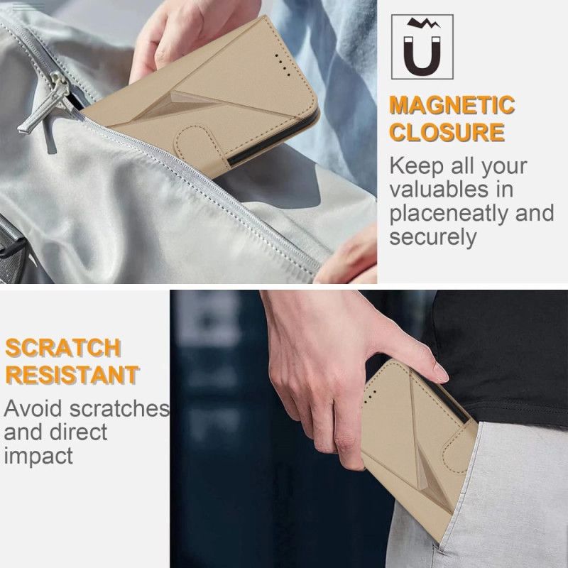 Folio-hoesje Oppo Reno 14 Pro 5g Telefoonhoesje Driehoekig Patroon