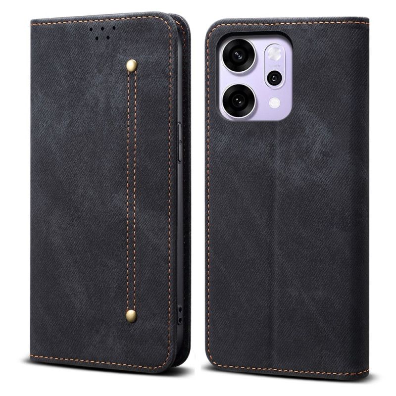 Folio-hoesje Voor Oppo Reno 14 Pro 5g Denimstof