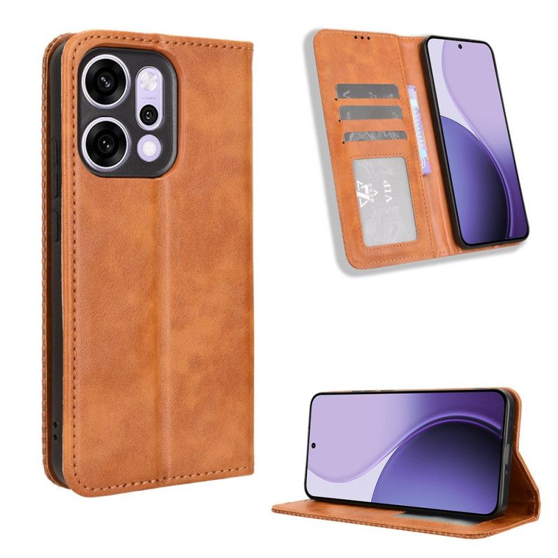 Folio-hoesje Voor Oppo Reno 14 Pro 5g Vintage Rand