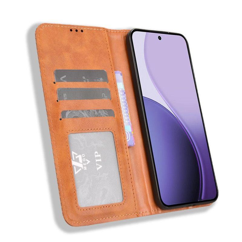 Folio-hoesje Voor Oppo Reno 14 Pro 5g Vintage Rand