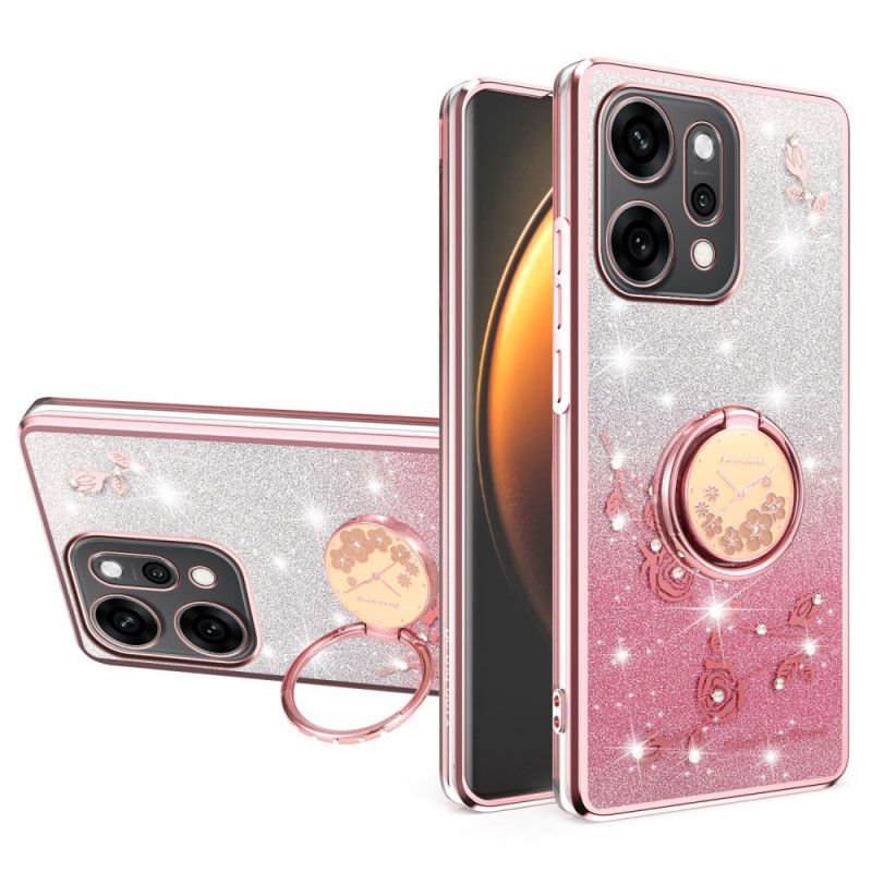 Hoesje Oppo Reno 14 Pro 5g Ringhouder Met Strass-steentjes