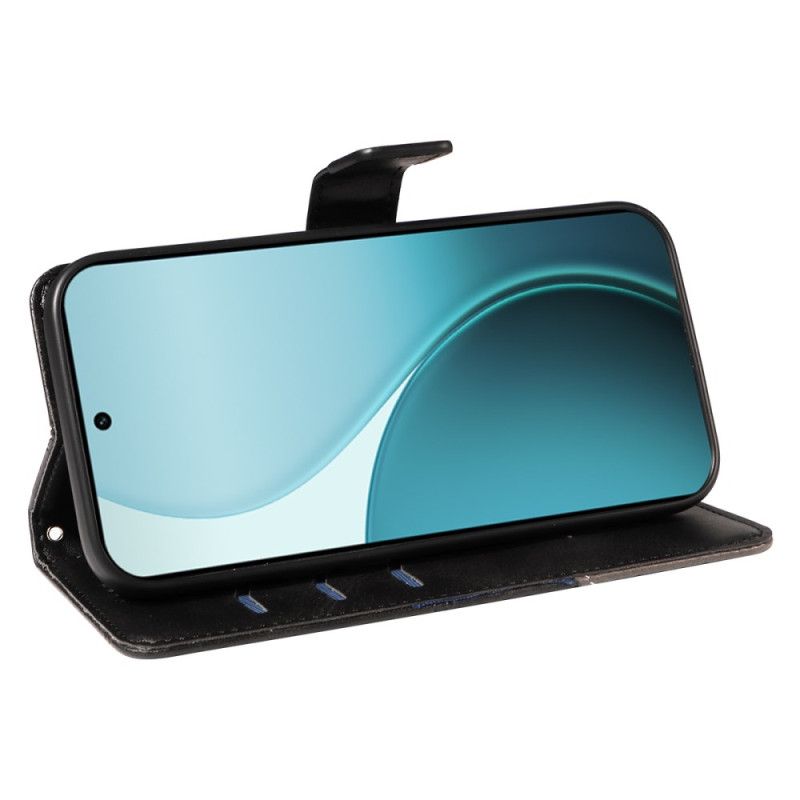 Leren Hoesje Oppo Reno 14 Pro 5g Geometrisch Ontwerp