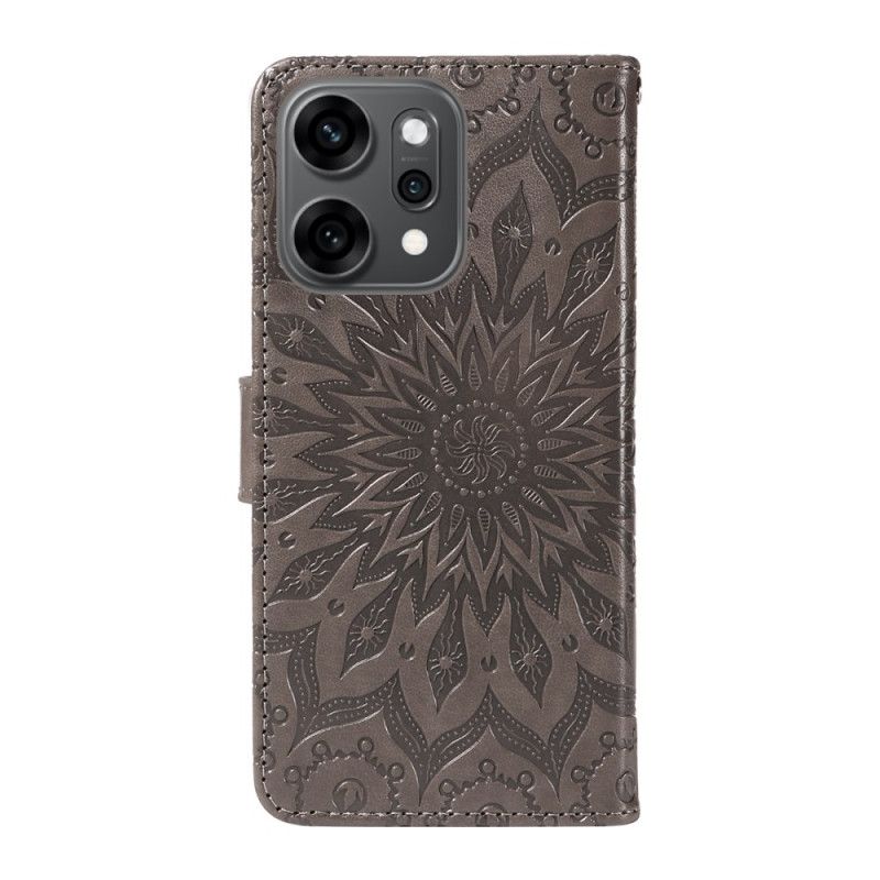Leren Hoesje Oppo Reno 14 Pro 5g Mandala Bescherming Hoesje