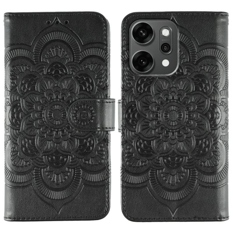 Leren Hoesje Oppo Reno 14 Pro 5g Mandala-print Bescherming Hoesje