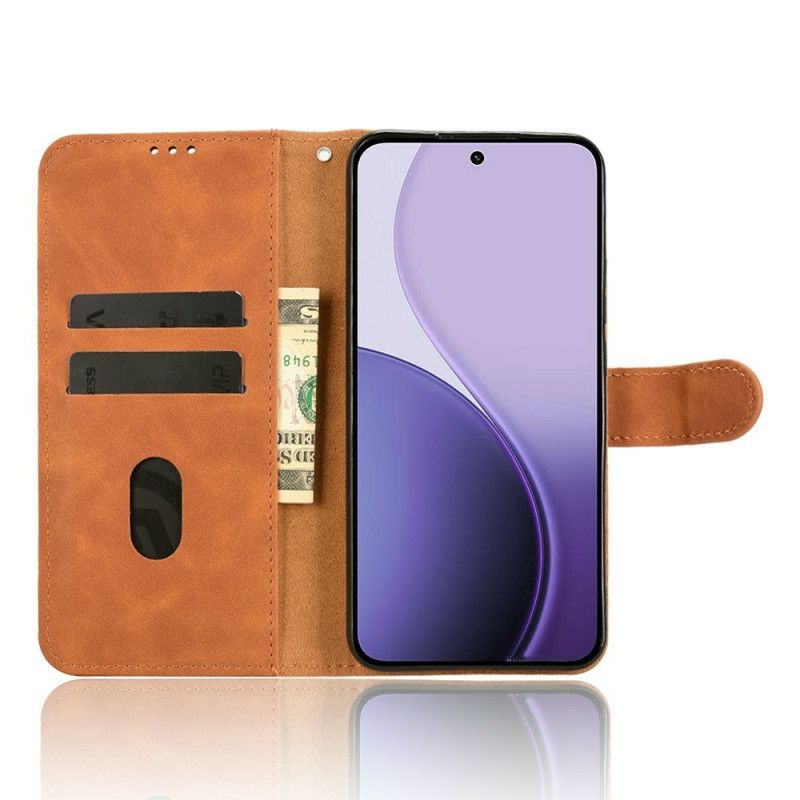 Leren Hoesje Oppo Reno 14 Pro 5g Suède-effect