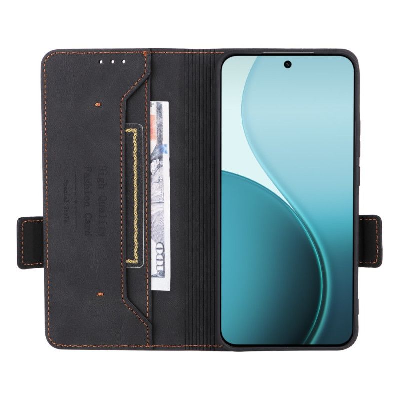 Leren Hoesje Oppo Reno 14 Pro 5g Vintage Suède-effect Bescherming Hoesje