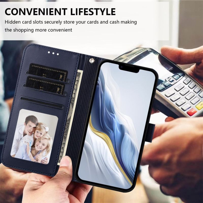 Leren Hoesje Voor Oppo Reno 14 Pro 5g Portemonnee Met Bandje