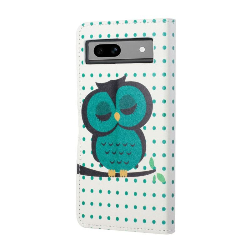 Folio-hoesje Google Pixel 8a Slapende Uil