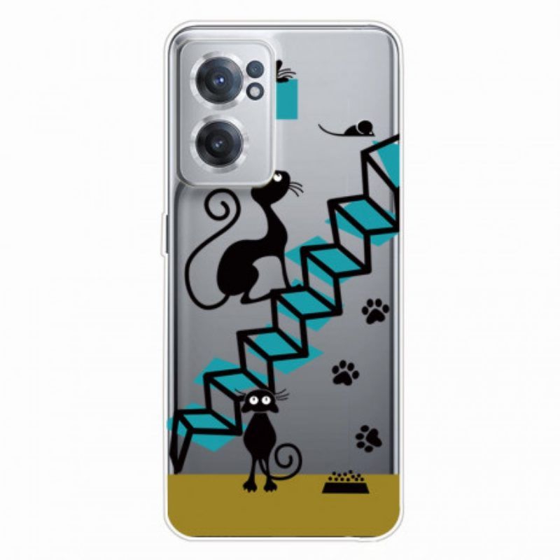 Hoesje voor OnePlus Nord CE 2 5G Katten Trappen