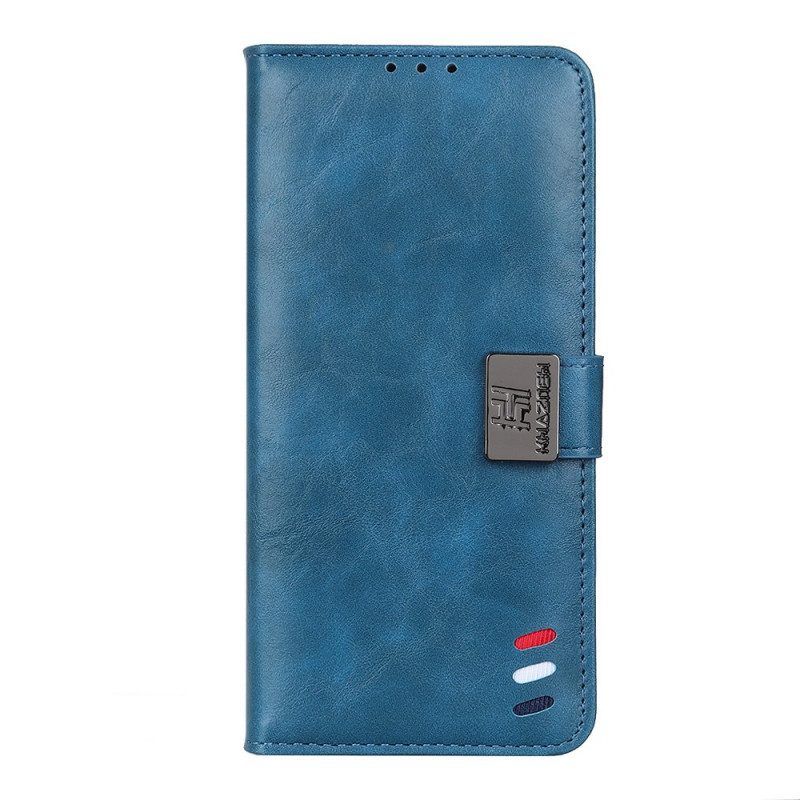 Leren Hoesje voor OnePlus Nord CE 2 5G Driekleur Kazneh